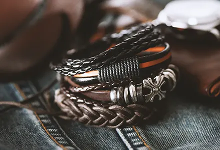 Bracelets homme en cuir